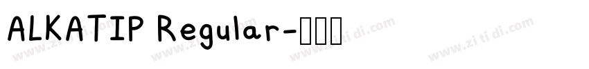 ALKATIP Regular字体转换